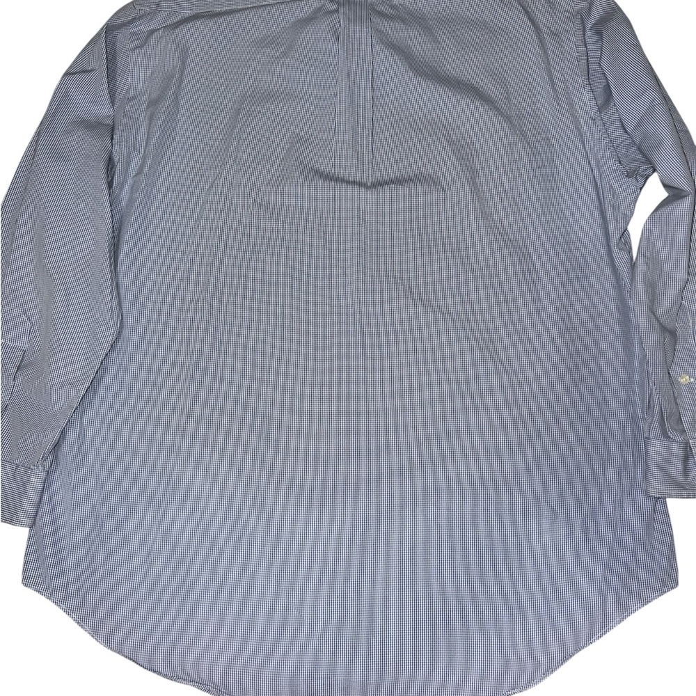 Polo Ralph Lauren Men's Blue and White Gingham Dress Shirt - Picture 5 of 5